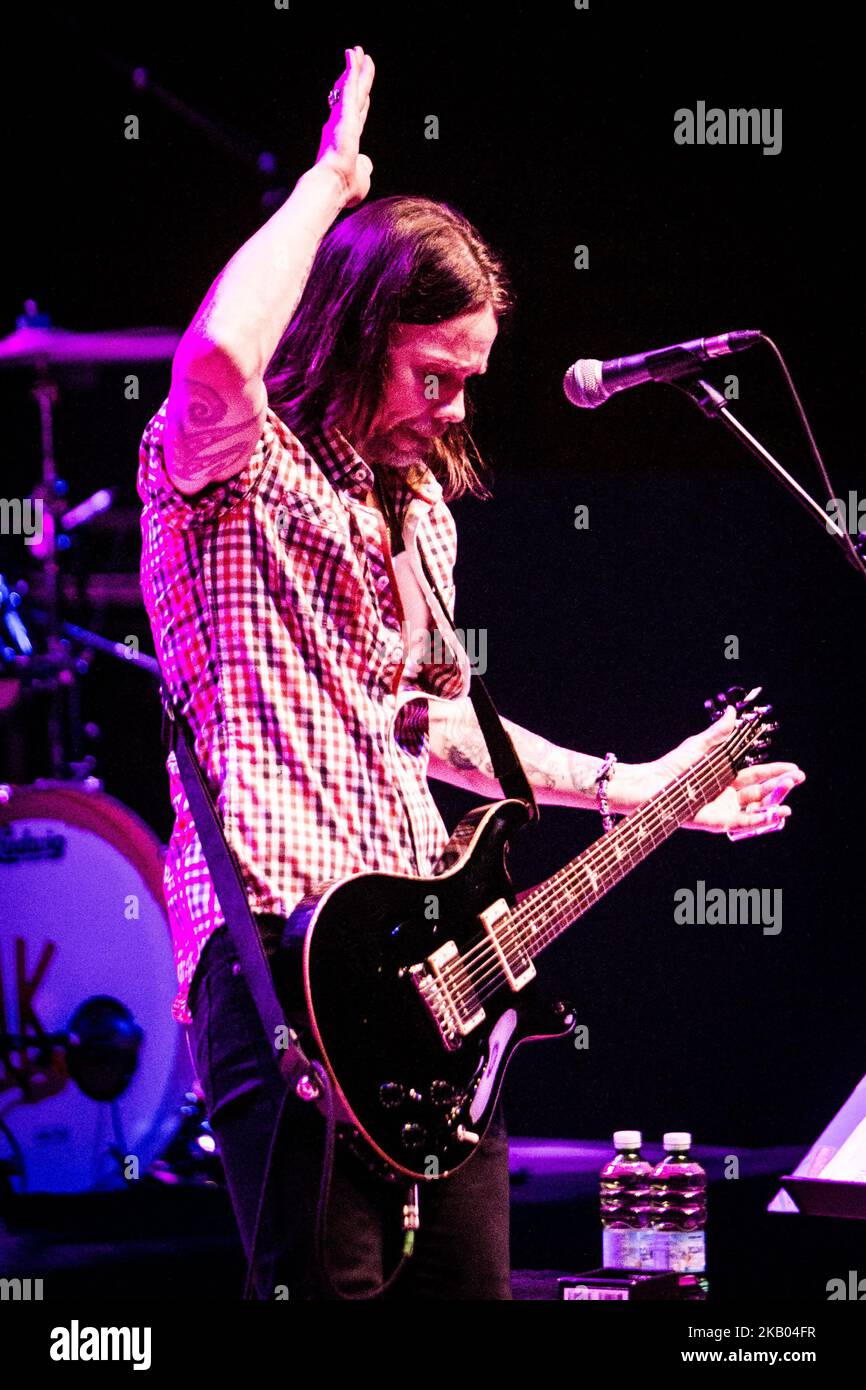 The american rock singer and song-writer Myles Kennedy performing live
