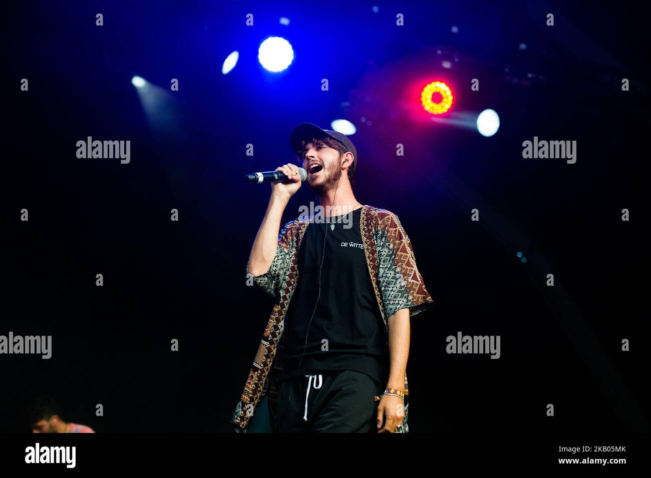 Max Colombie of belgium band Oscar and The Wolf, performs on stage at International Benicassim Festival 2018 on July 21, 2018 in Benicassim, Spain. (Photo by Maria Jose Segovia/NurPhoto) Stock Photo