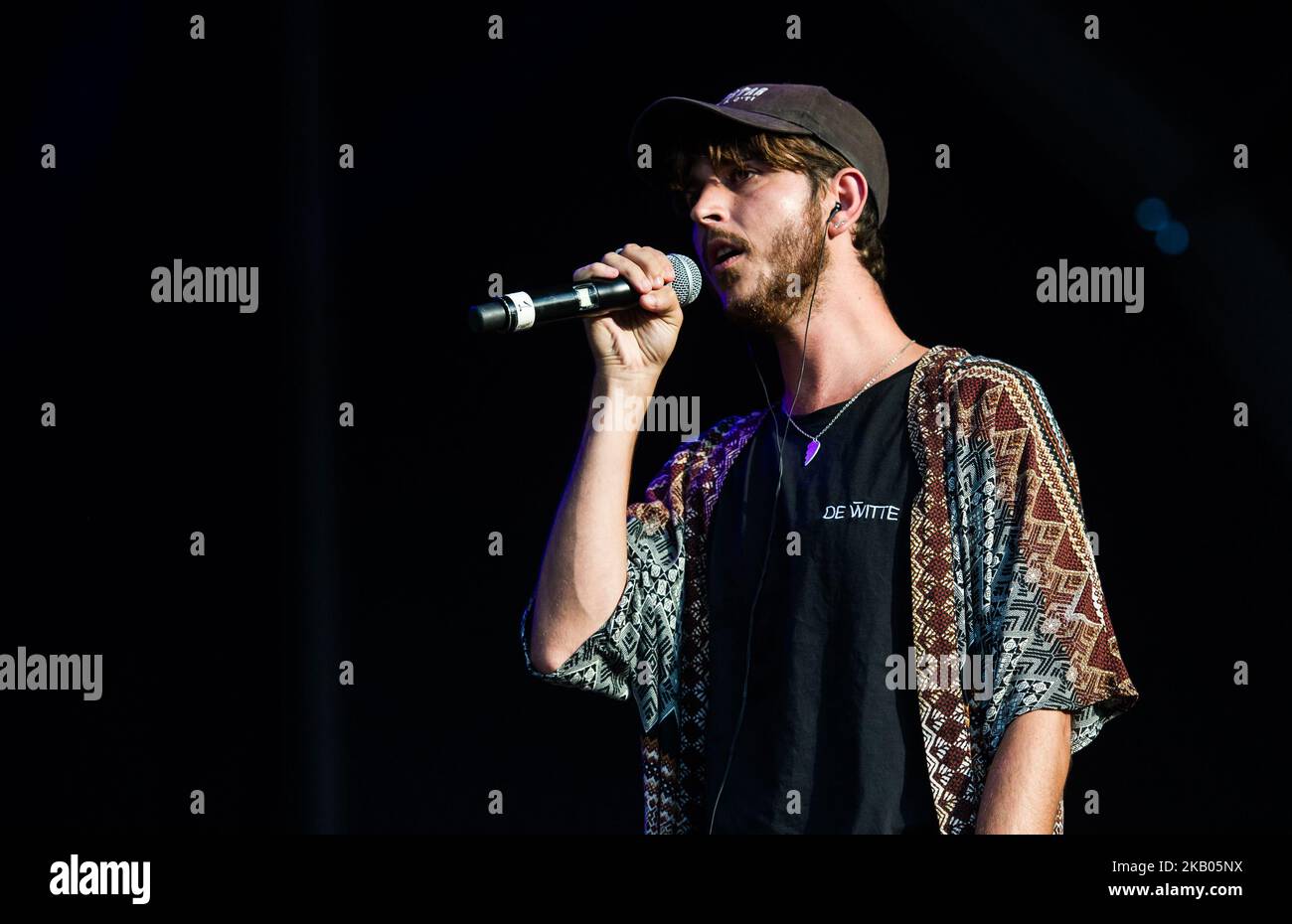 Max Colombie of belgium band Oscar and The Wolf, performs on stage at International Benicassim Festival 2018 on July 21, 2018 in Benicassim, Spain. (Photo by Maria Jose Segovia/NurPhoto) Stock Photo