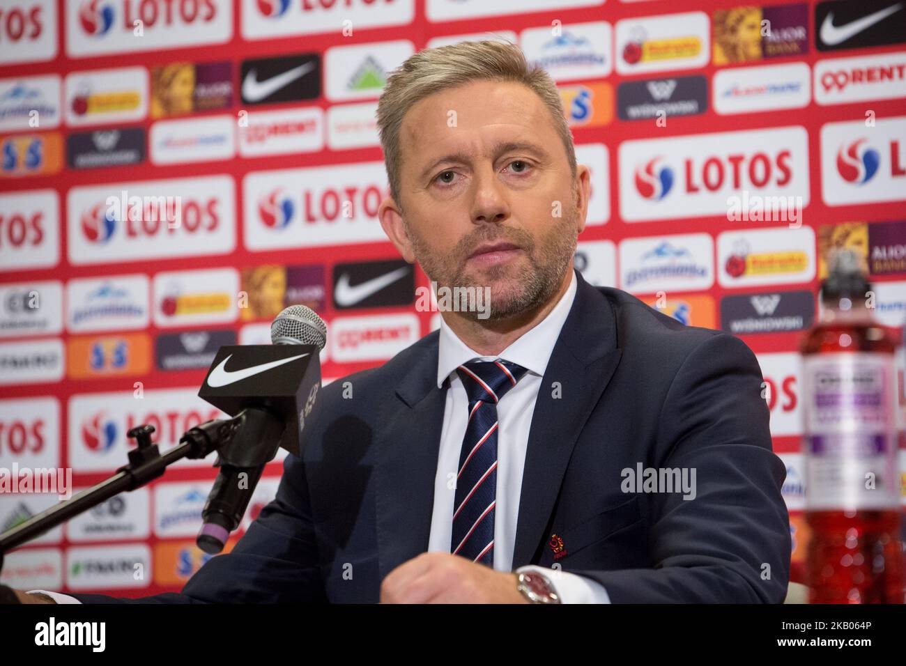 New coach of the Poland national football team Jerzy Brzeczek during a