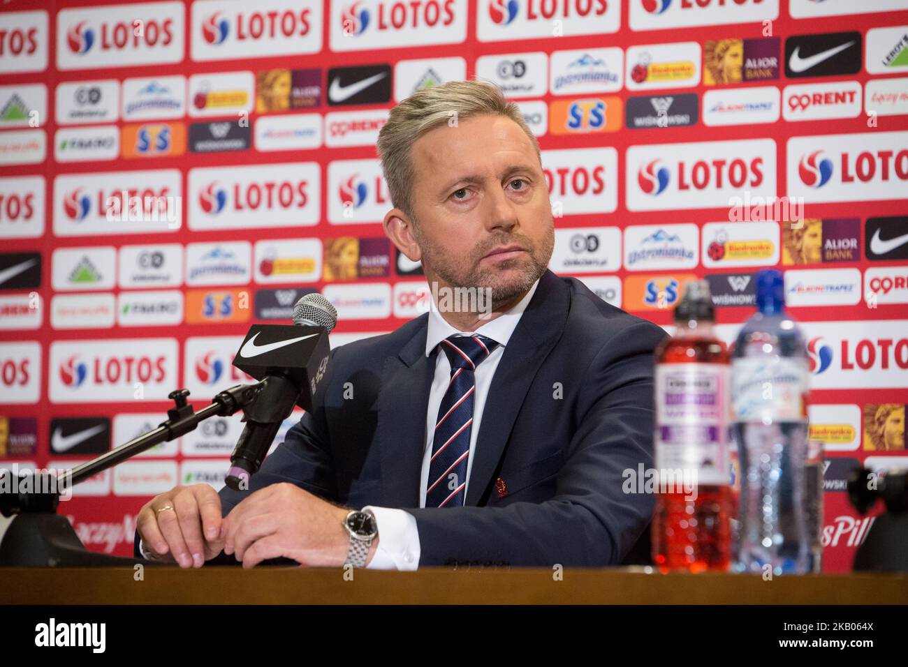 New coach of the Poland national football team Jerzy Brzeczek during a