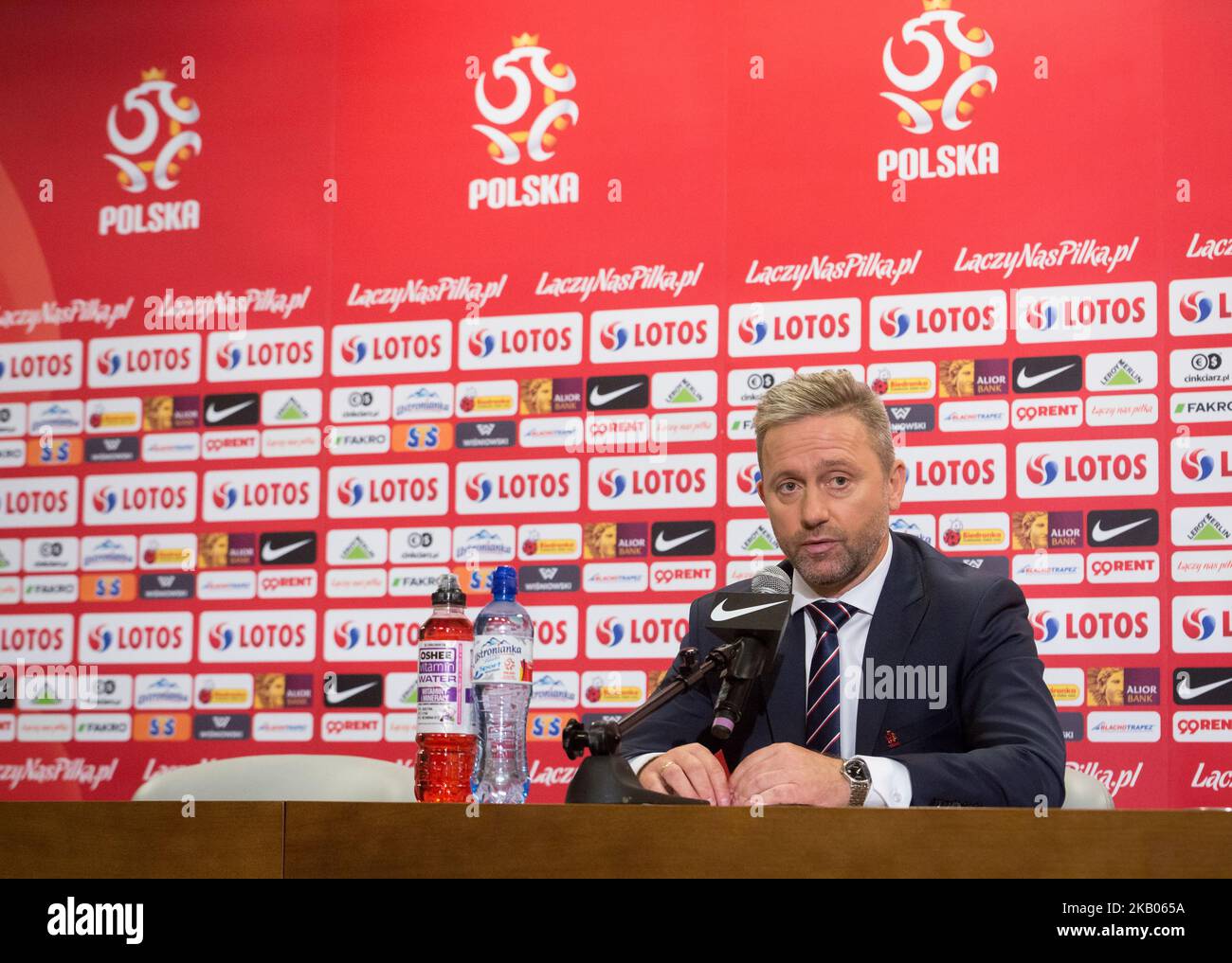 New coach of the Poland national football team Jerzy Brzeczek during a
