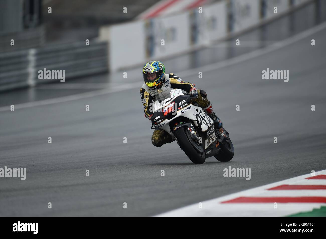 17 Czech driver Karel Abraham of Team Aspar MotoGP Team race during free  practice of Austrian MotoGP grand prix in Red Bull Ring in Spielberg,  Austria, on August 10, 2018. (Photo by