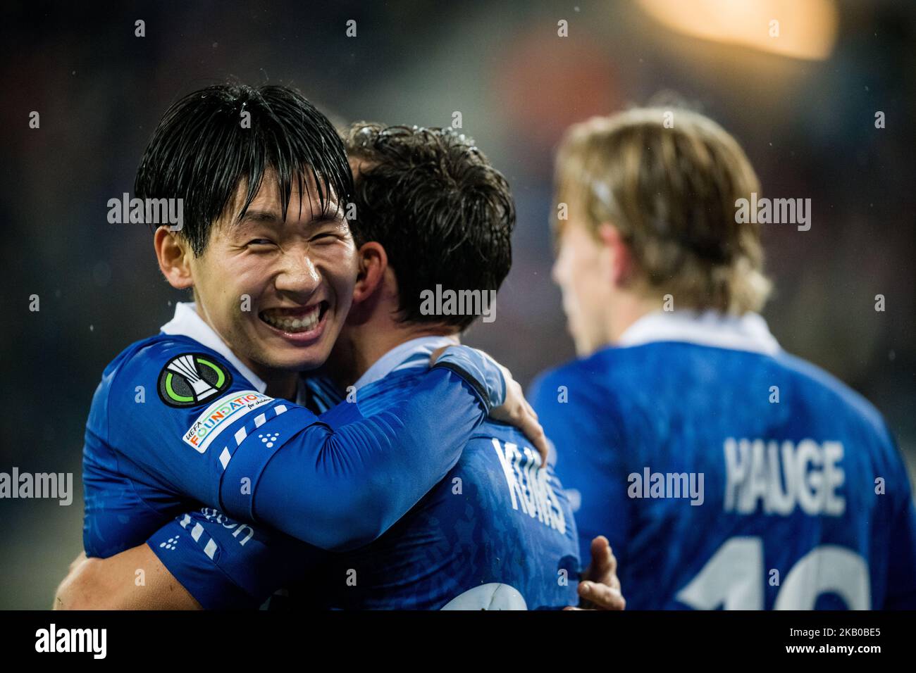 Gent, Belgium, 03/11/2022, Gent's Sven Kums celebrates after scoring
