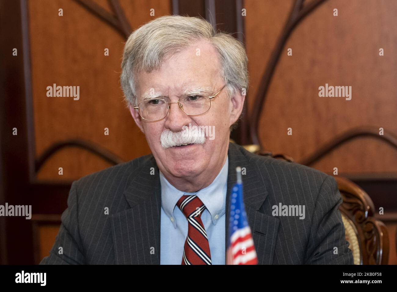 National Security Advisor to the United States John Bolton during his visit to Kyiv, Ukraine. 24-08-20 (Photo by Maxym Marusenko/NurPhoto) Stock Photo