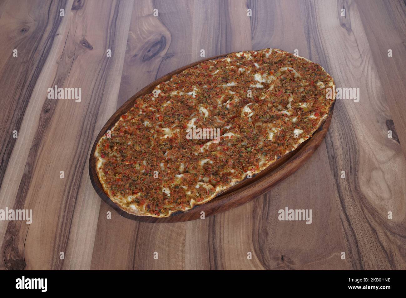 lahmacun, traditional Turkish pide Stock Photo