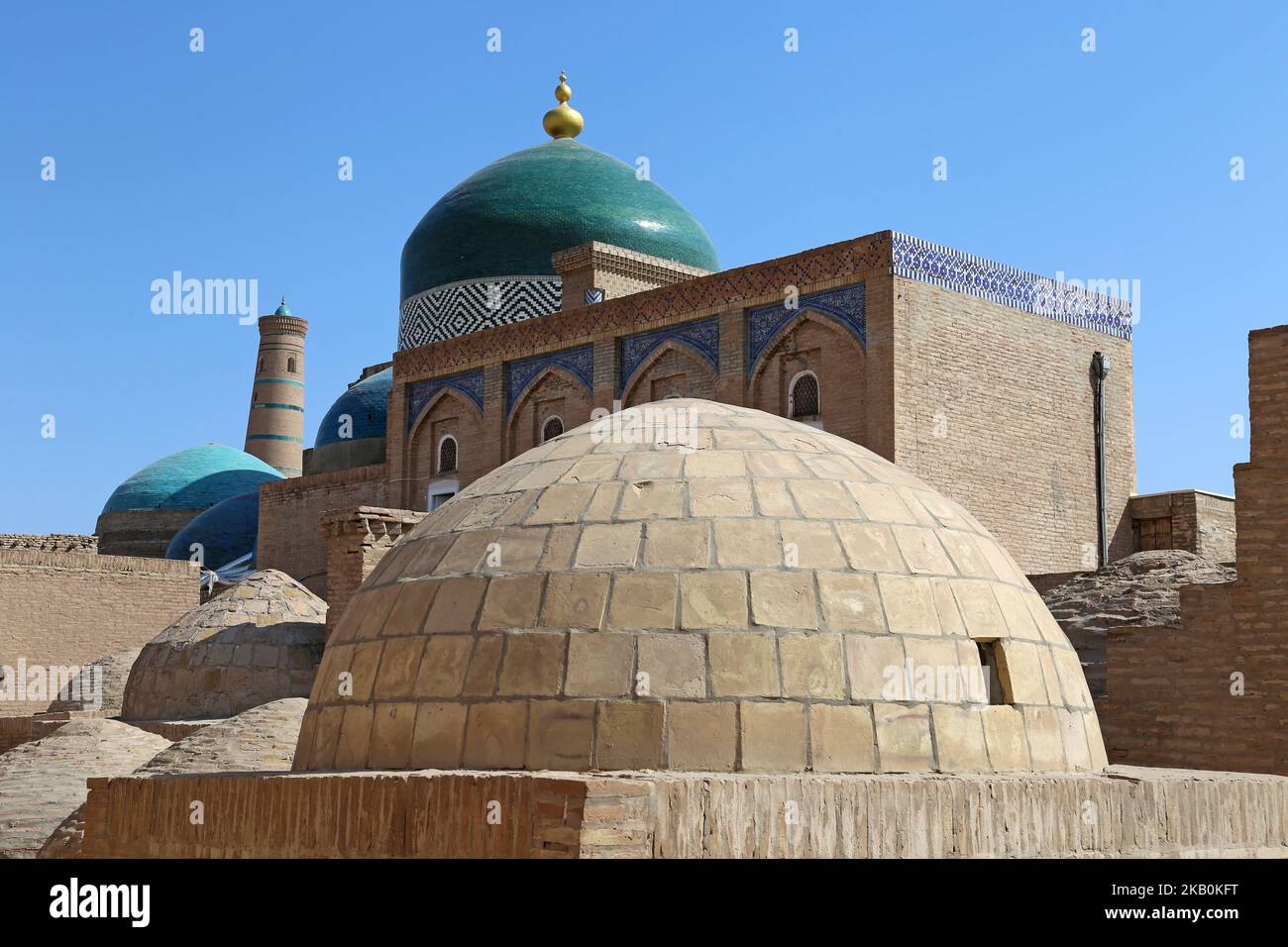 Pahlavan Mahmoud Mausoleum (aka Palvan Pir), Ichan Kala (Inner Fortress),  Khiva, Khorezm Province, Uzbekistan, Central Asia Stock Photo - Alamy