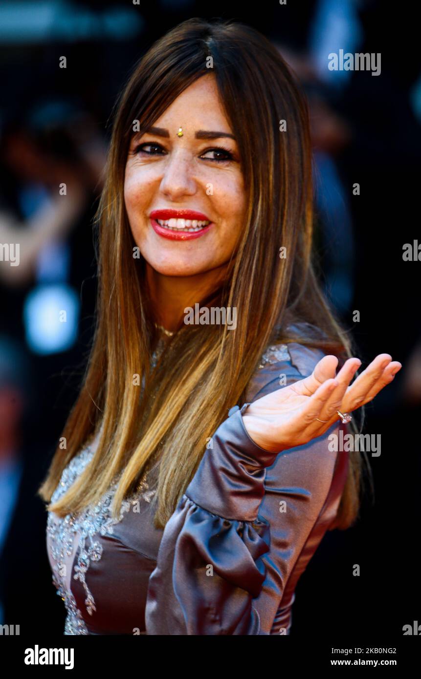Alessia Fabiani walks the red carpet ahead of the 'The Sisters Brothers