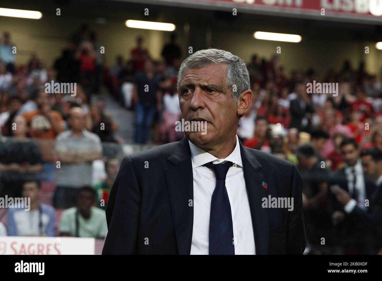 Fernando Santos of Portugal during the UEFA Nations League A group football match between Portugal and Italy, in Lisbon, on September 10, 2018. (Photo by Carlos Palma/NurPhoto) Stock Photo