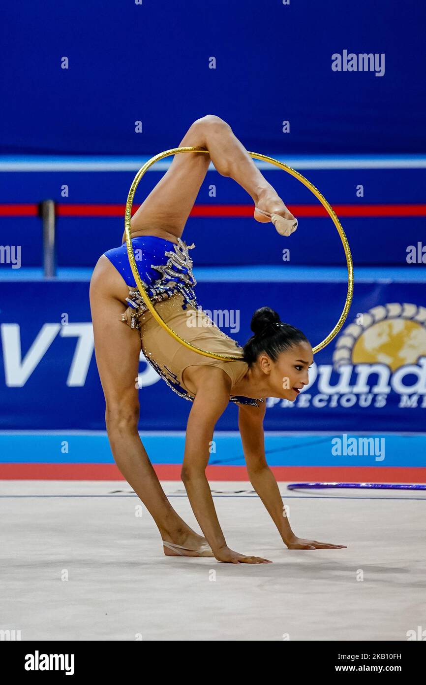 AnnaMarie Ondaatje of Sri Lanka during Rhythmic Gymnastics World