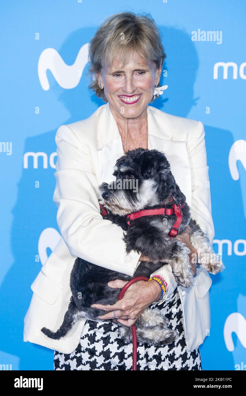 Mercedes Mila attends to blue carpet of presentation of new schedule of Movistar+ at Queen Sofia Museum in Madrid, Spain, on September 11, 2018. (Photo by BorjaB.Hojas/COOLMedia/NurPhoto) Stock Photo