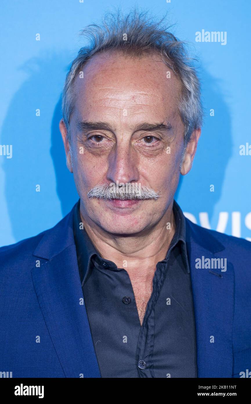 Gonzalo de Castro attends to blue carpet of presentation of new schedule of Movistar+ at Queen Sofia Museum in Madrid, Spain, on September 11, 2018. (Photo by BorjaB.Hojas/COOLMedia/NurPhoto) Stock Photo