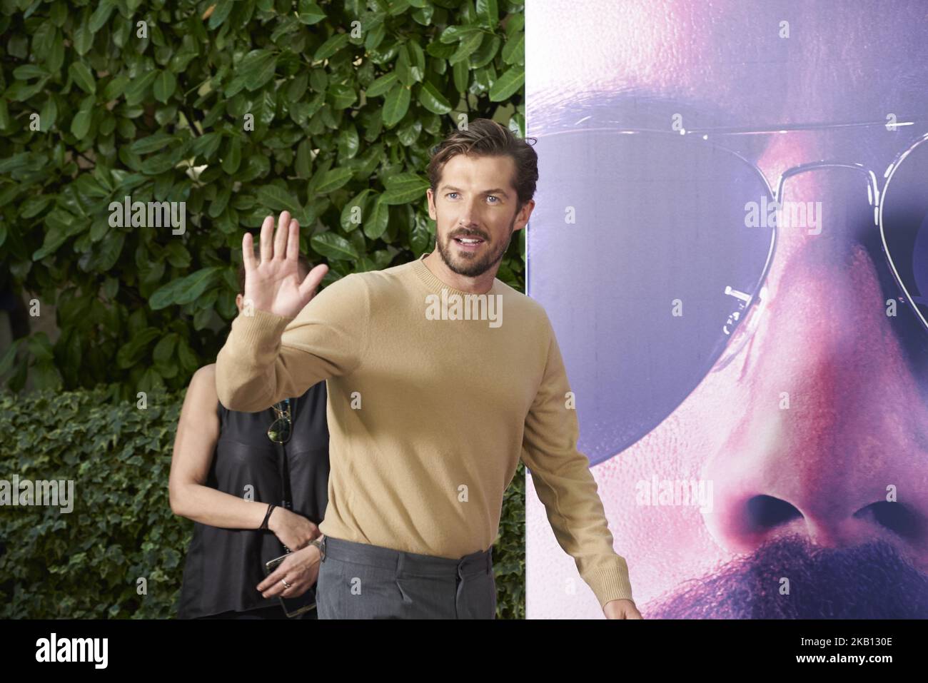 Gwilym Lee attends the 'Bohemian Rhapsody' movie Photocall at Villamagna Hotel in Madrid on Sep 14, 2018 (Photo by Gabriel Maseda/NurPhoto) Stock Photo