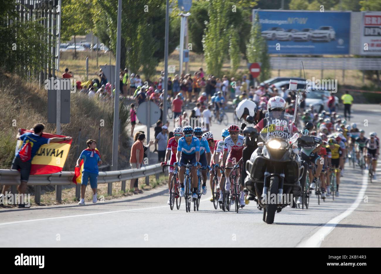 MADRID SEPTEMBER 16, 2018.- The 21st stage of La Vuelta 2018, 100.9 kilometers with departure in Alcorcón and arrival in Madrid, with an approximate duration of three hours, in Madrid, Spain, Sunday September 16, 2018. (Photo by Salgado Alban-Mli / PRESSOUTH) Stock Photo