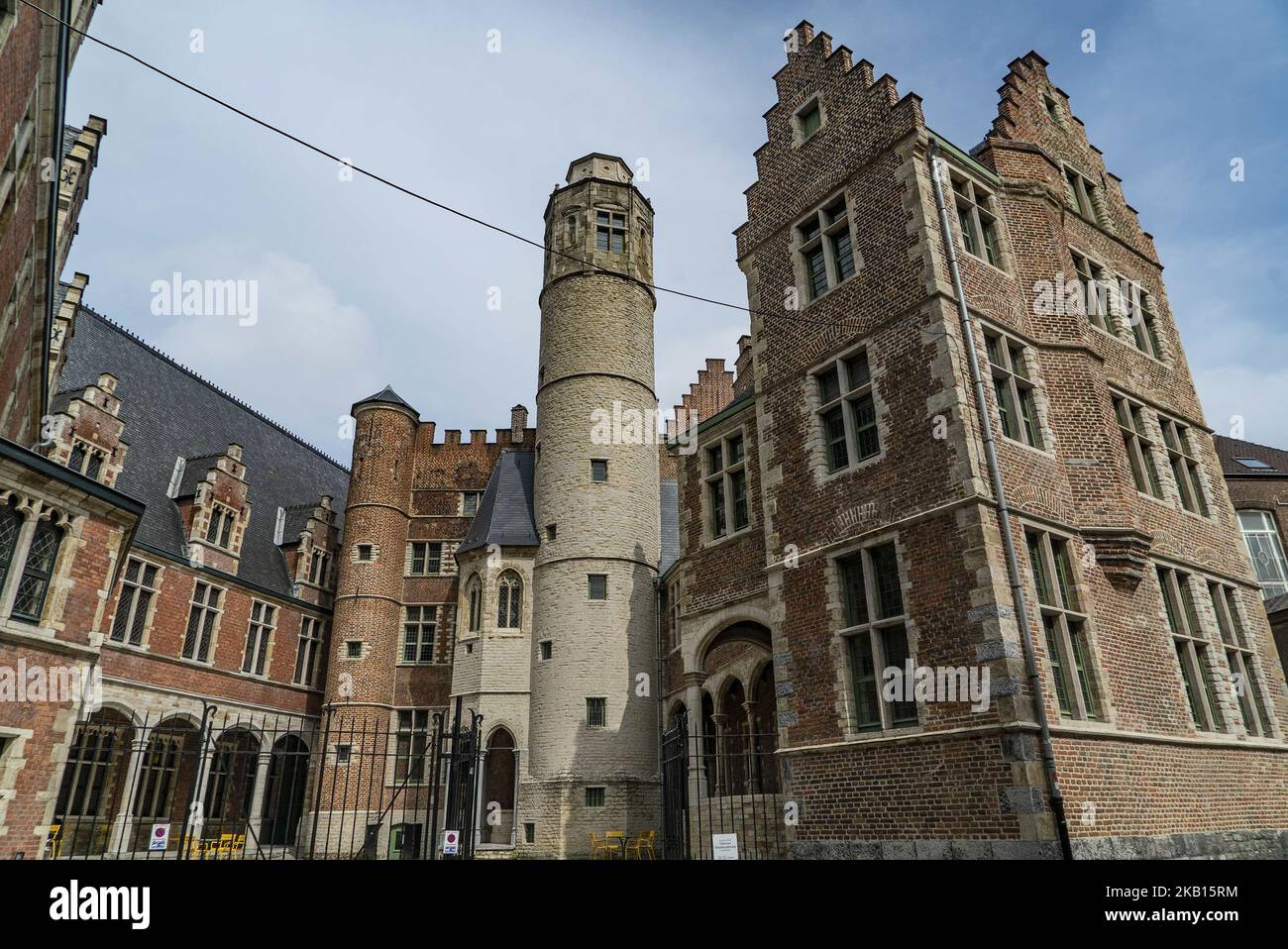 Images of the historic and popular for tourists city of Ghent in Belgium. Ghent is the capital of East Flanders and is located in the Flemish region of Belgium. The city dates back in the Stone Age as there are archaeological evidences but around 650 two abbeys where founded from Saint Amand. In the 13th century Ghent was the 2nd largest city in Northern Europe. Nowadays the population of the city slightly exceed 250.000 people but there are annually millions of visitors. (Photo by Nicolas Economou/NurPhoto) Stock Photo