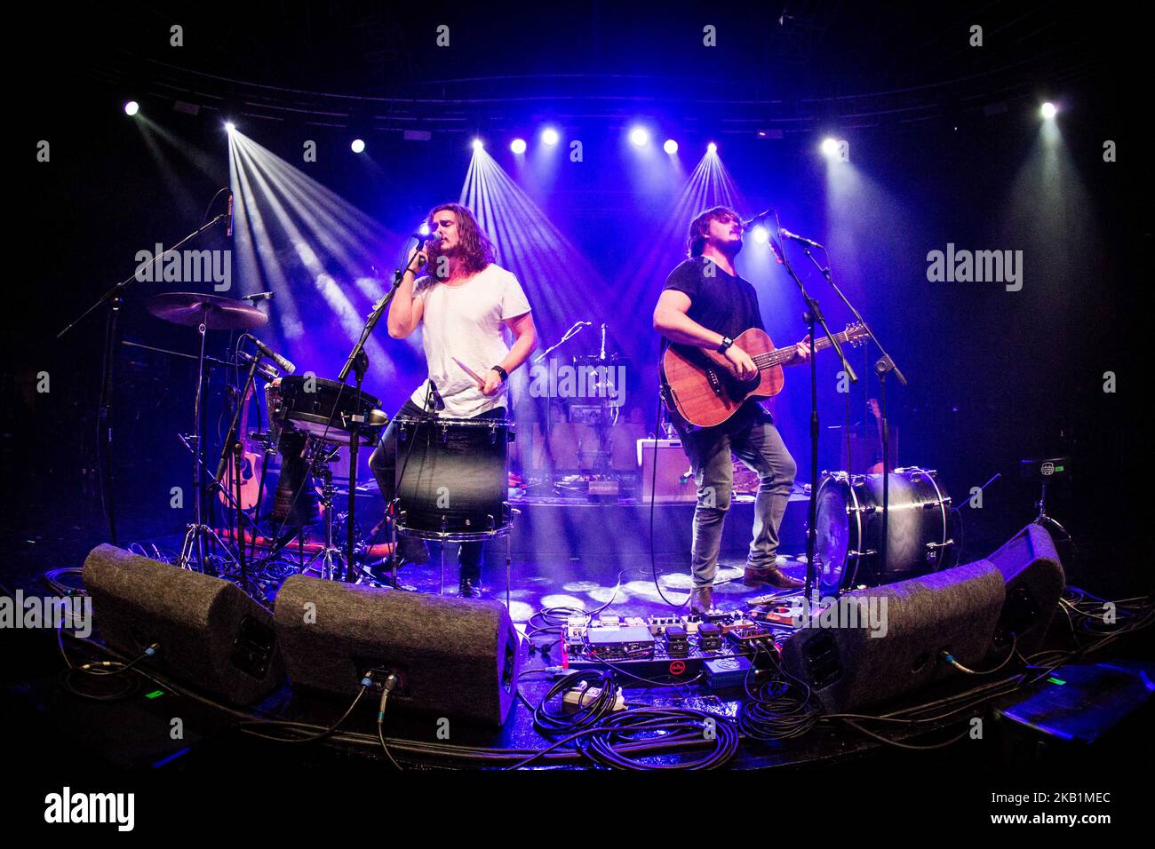 The Australian pop folk band Pierce Brothers performing live at Fabrique in Milan, Italy on 29
