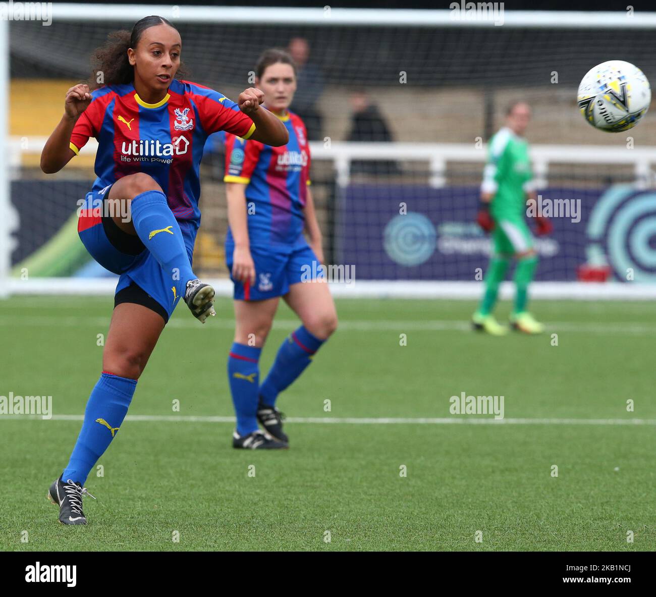 Jade Keogh of Crystal Palace Ladies during Women's Super League Two match between Crystal Palace Ladies FC and Tottenham Hotspur Ladies at H2T Group Stadium, Hayes, Bromley Football Club , England on 30 Sept 2018. (Photo by Action Foto Sport/NurPhoto)  Stock Photo