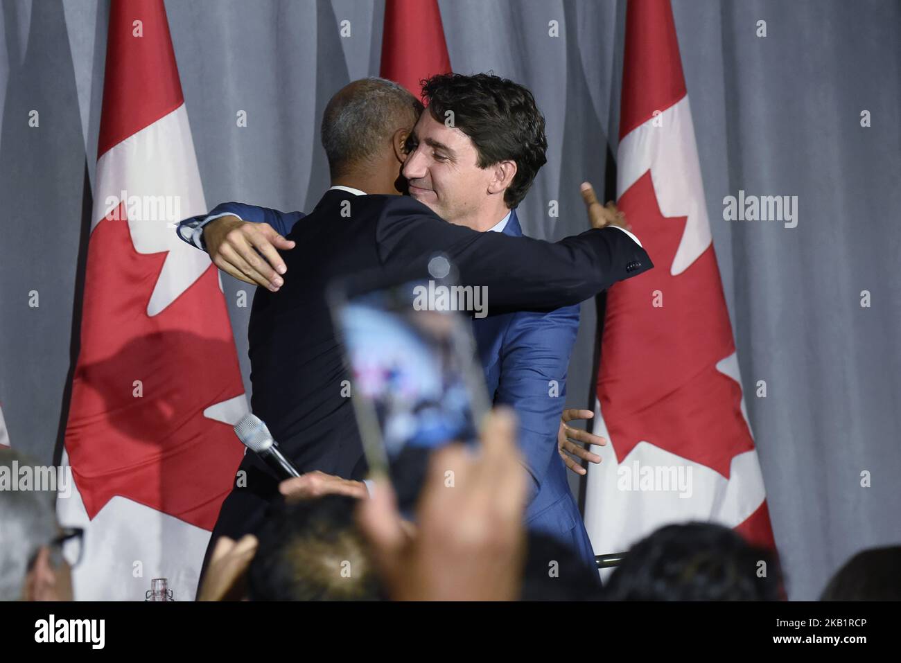 Prime Minister Justin Trudeau speaking during an armchair conversation between Prime Minister