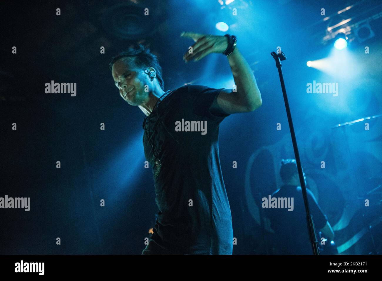 Lauri Ylnen of the Finnish rock band The Rasmus performing live at Alcatraz on October 9, 2018 in Milan, Italy.. (Photo by Roberto Finizio/NurPhoto) Stock Photo