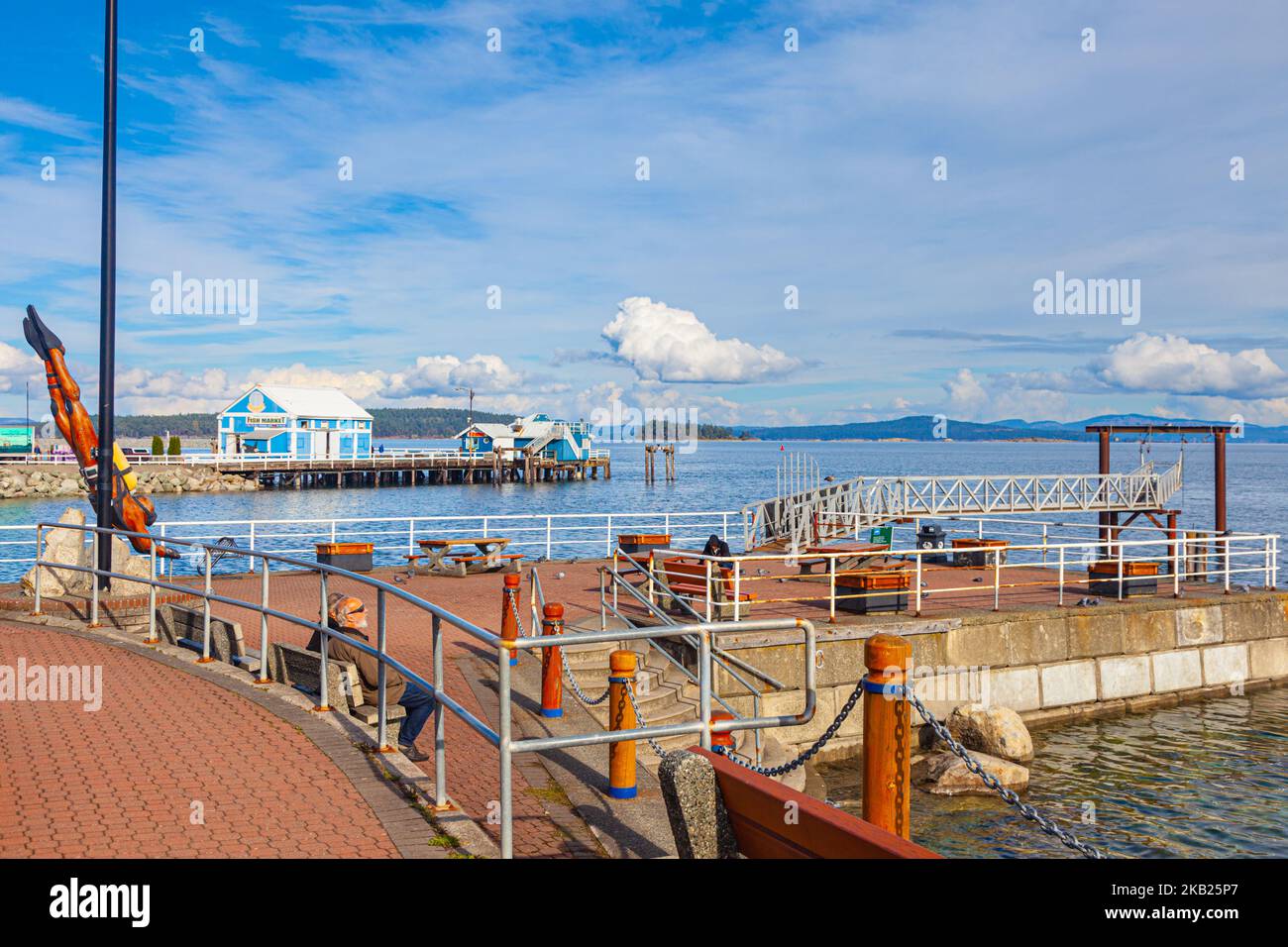 A waterfront view of Sidney in British Columbia Canada Stock Photo Alamy