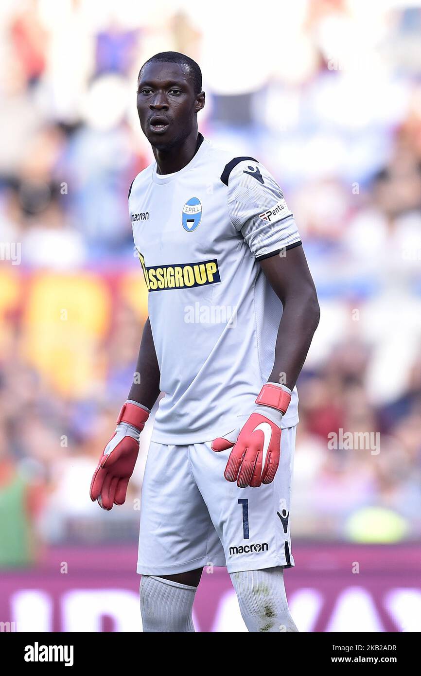 Alfred Gomis of SPAL during the Serie A match between Roma and SPAL at Stadio Olimpico, Rome, Italy on 20 October 2018 (Photo by Giuseppe Maffia/NurPhoto) Stock Photo