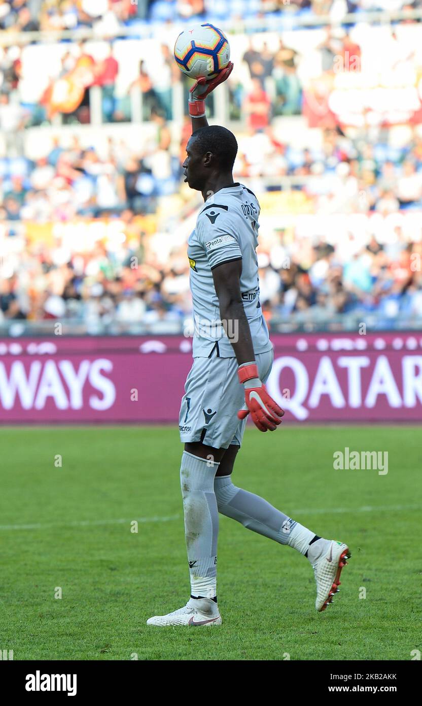 Alfred Gomis during the Italian Serie A football match between A.S. Roma and Spal at the Olympic Stadium in Rome, on october 20, 2018. (Photo by Silvia Lore/NurPhoto) Stock Photo