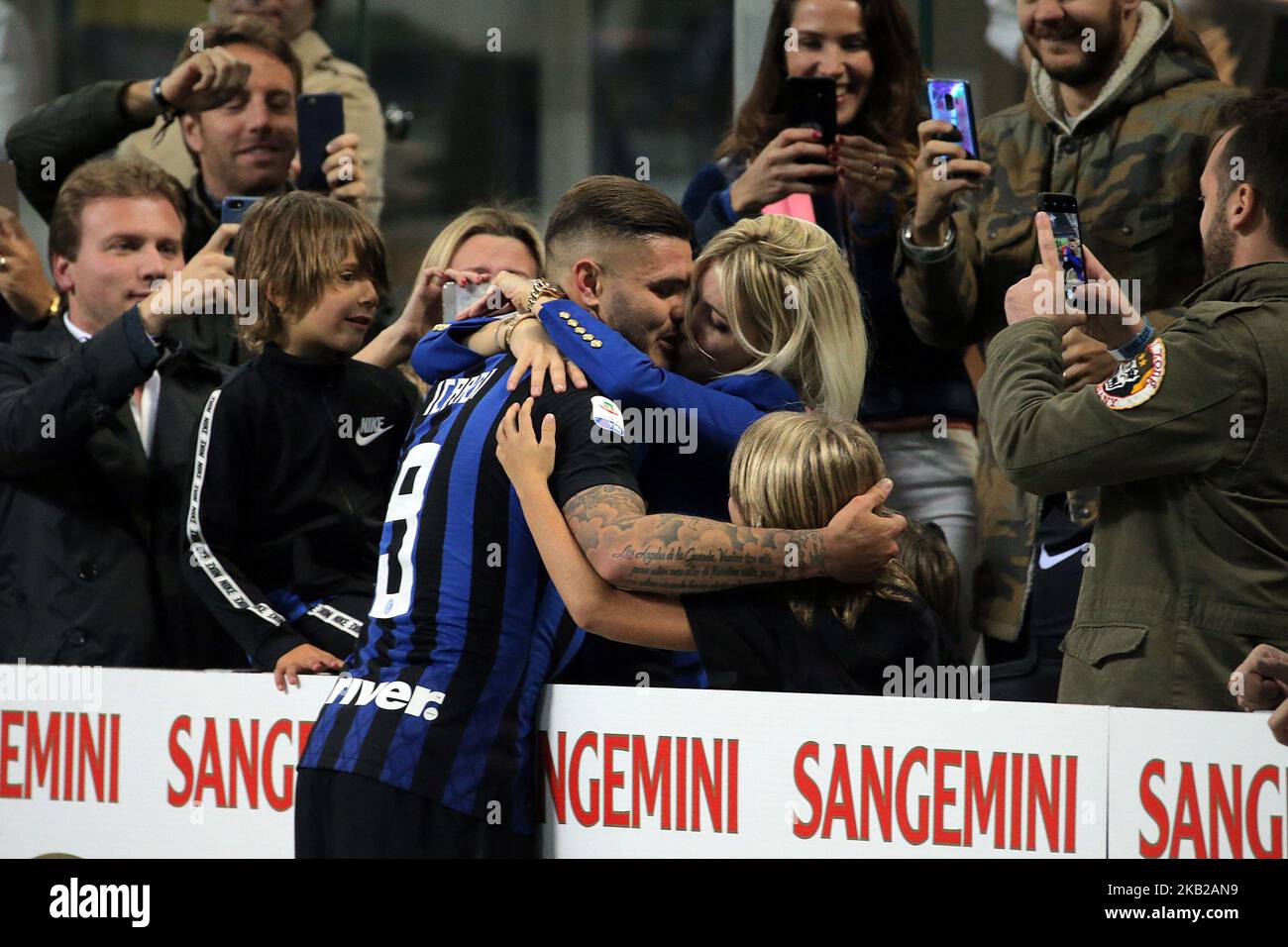 Icardi, occhio nero in Fenerbahce-Galatasaray: foto con Wanda Nara