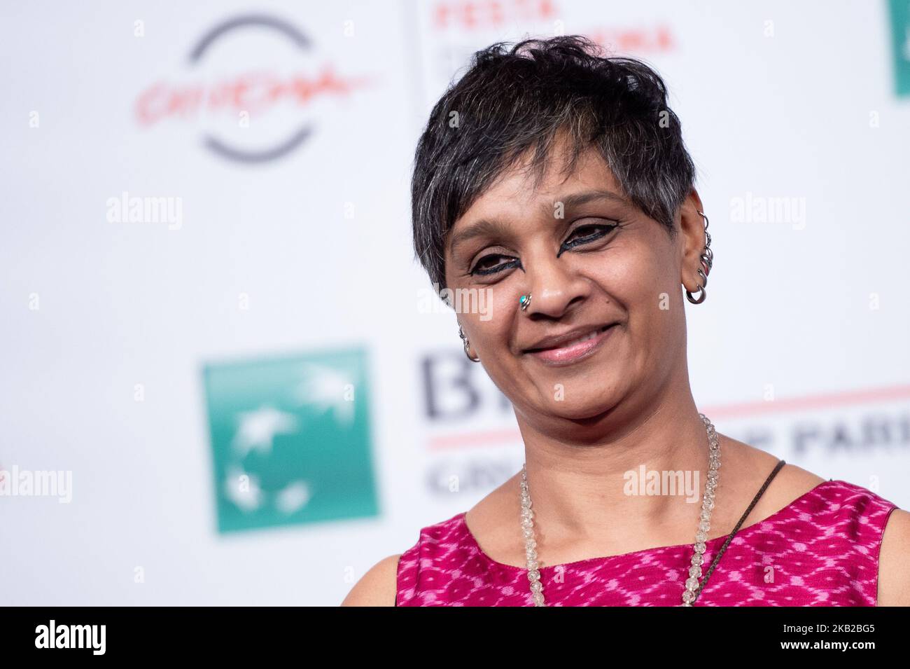 Bharathi Mehra attends 'My Dear Prime Minister' phootcall during the 13th Rome Film Fest at Auditorium Parco Della Musica on 23 October 2018. (Photo by Giuseppe Maffia/NurPhoto) Stock Photo