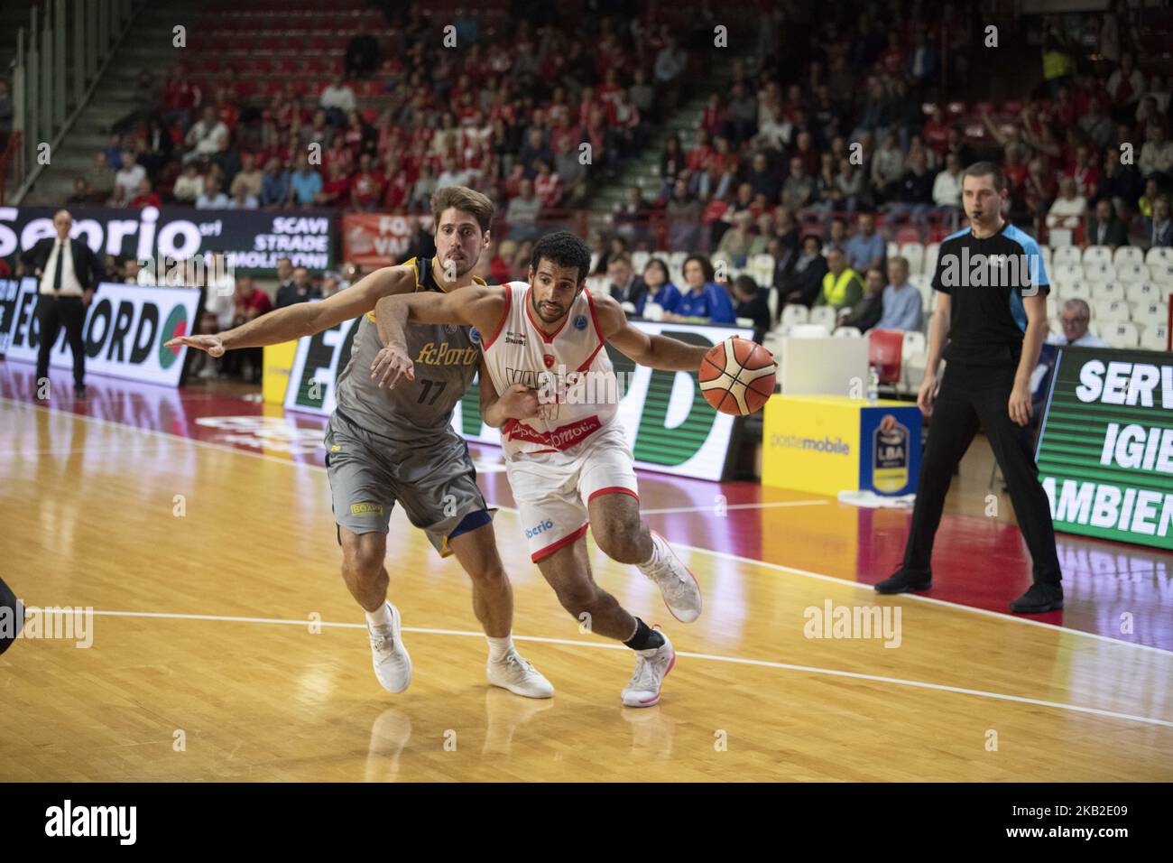 11 Scrubb Thomas of Openjobmetis in action during the FIBA Europe Cup Basket  match , between Openjobmetis Varese - FC Porto, Italy on 23 October 2018 in  Varese Palasport Masnago (Photo by