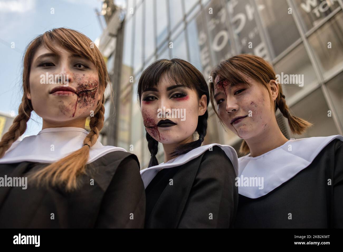 Halloween celebration in Shibuya district, Tokyo, Japan, on October 31