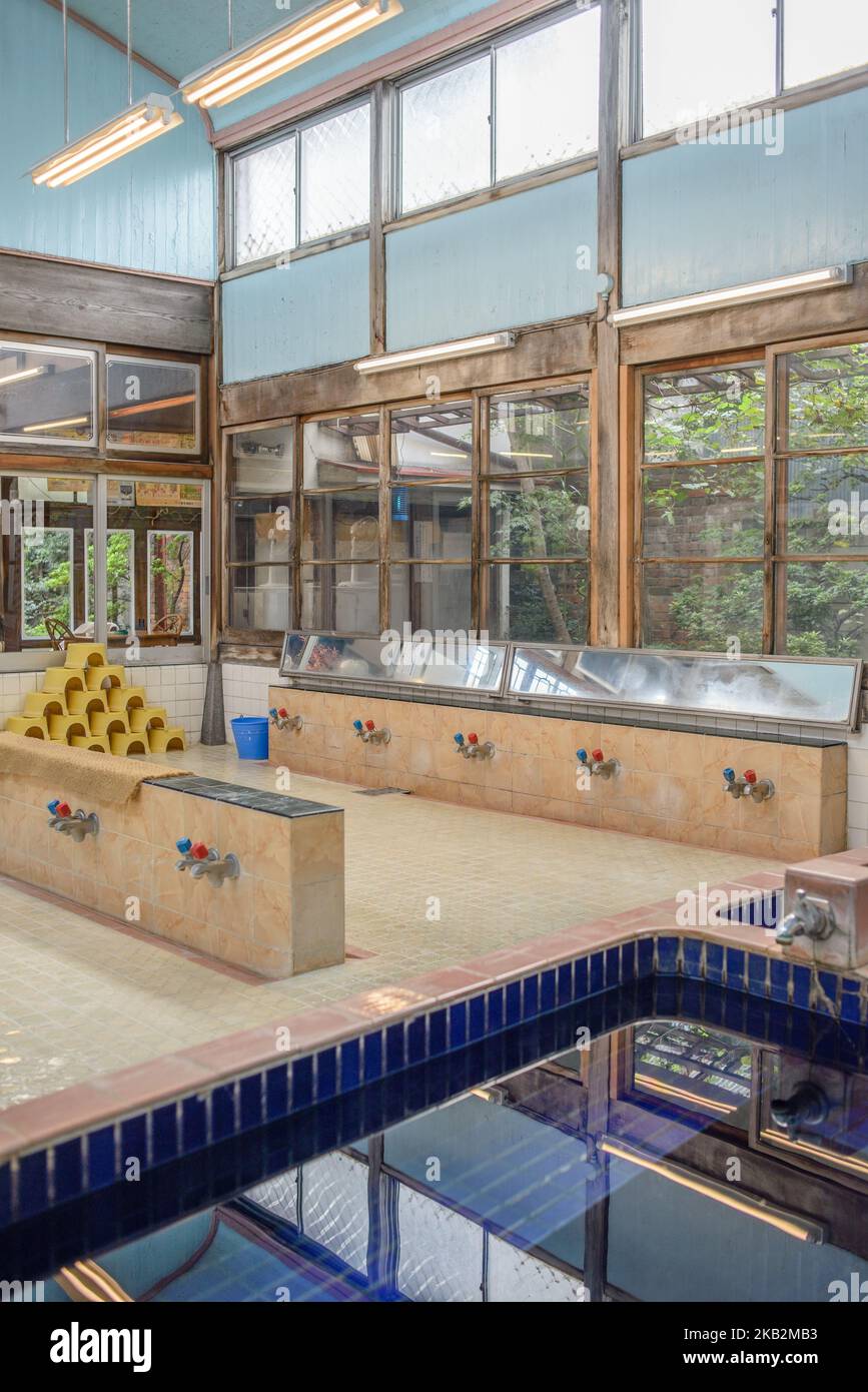 Interior of the Teikokuyu (Imperial Bath in Japanese), still operating