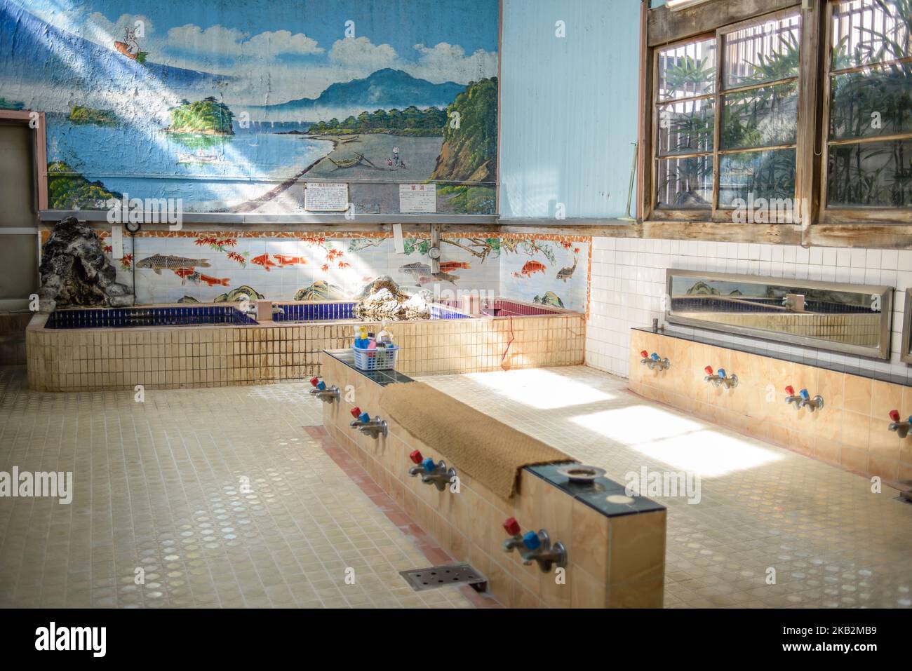 Interior of the Teikokuyu (Imperial Bath in Japanese), still operating