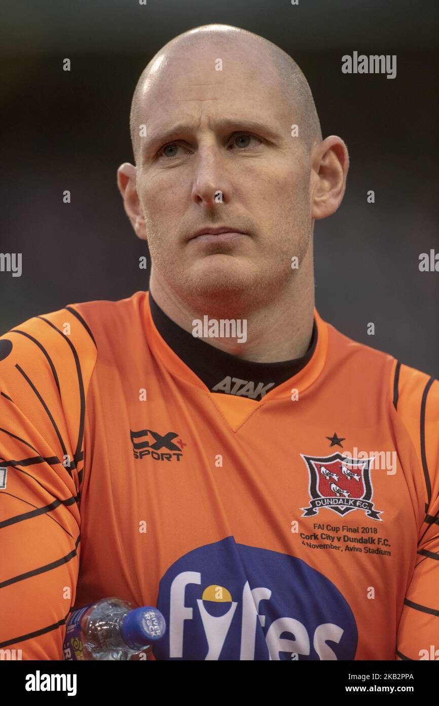 Gary Rogers Goalkeeper of Dundalk during the Irish Daily Mail FAI Cup