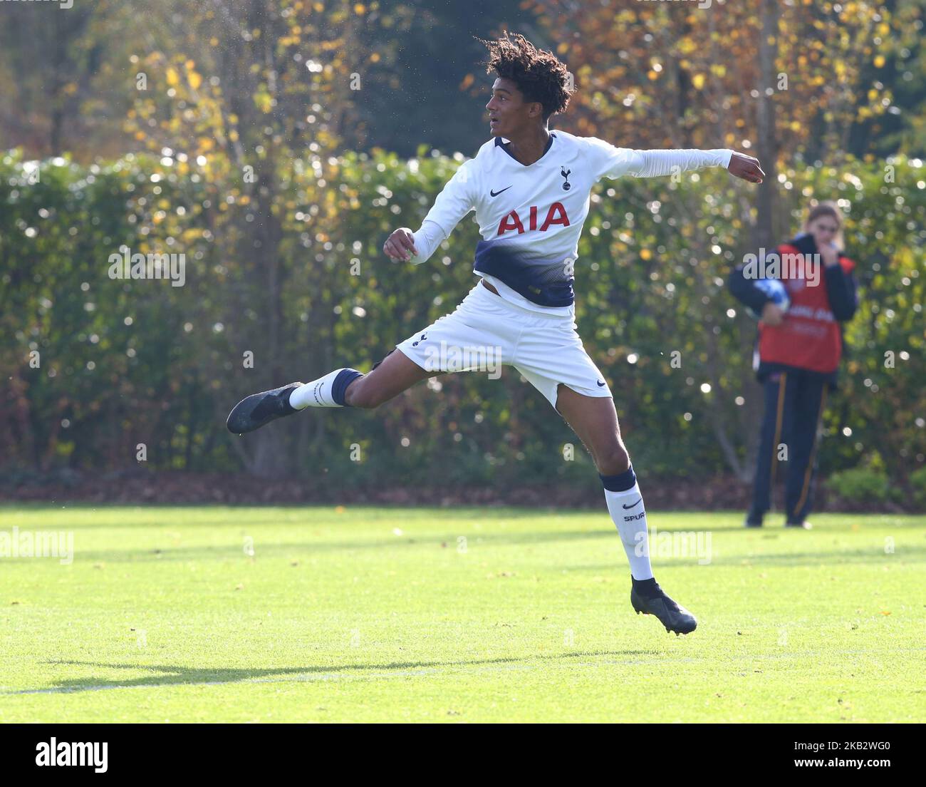 Enfield, UK. 06 November, 2018 Brooklyn Lyons-Foster of Tottenham Hotspur during UEFA Youth League match between Tottenham Hotspur and PSV Eindhoven at Hotspur Way, Enfield. (Photo by Action Foto Sport/NurPhoto)  Stock Photo