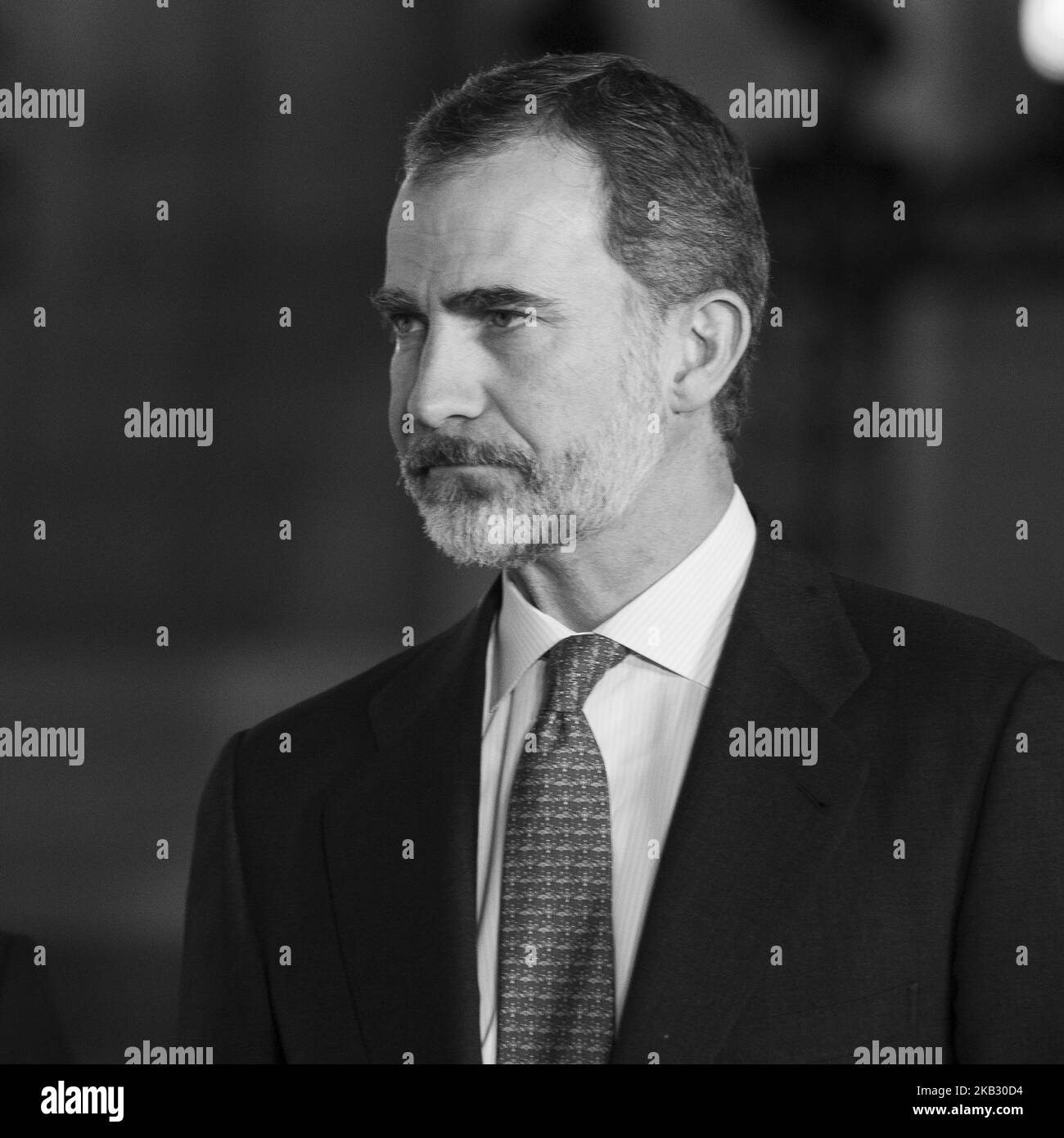 King felipe vi of spain Black and White Stock Photos & Images - Alamy