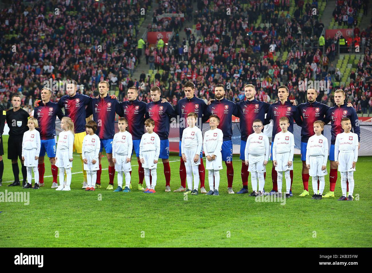 Czech Republic national football team during the international friendly