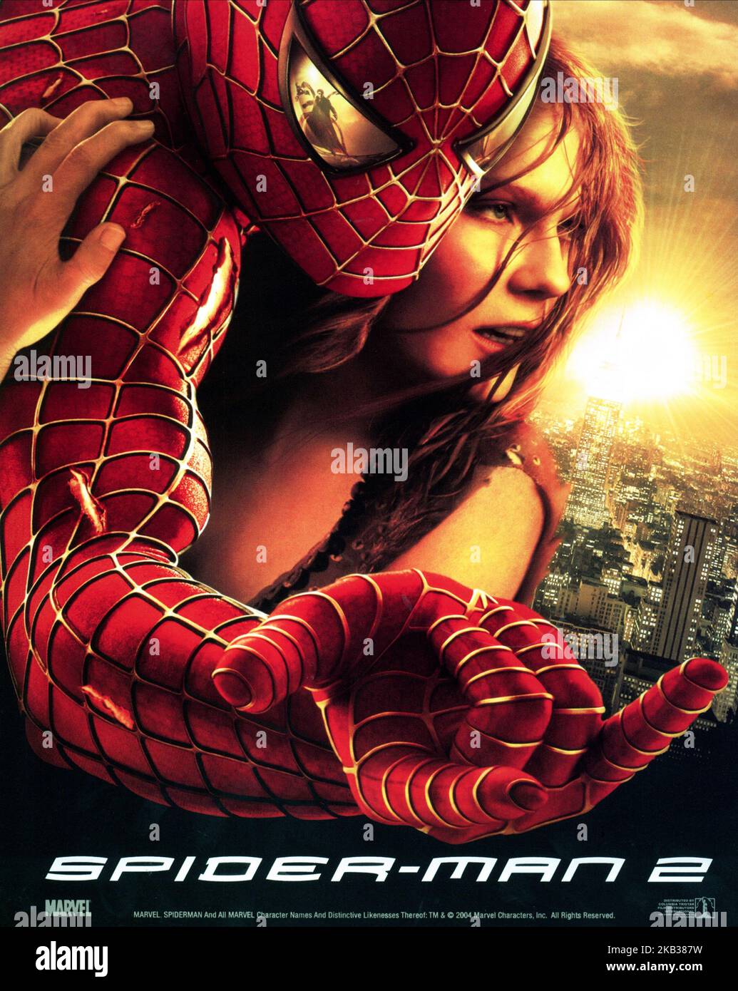MAGUIRE,POSTER, SPIDER-MAN 2, 2004 Stock Photo