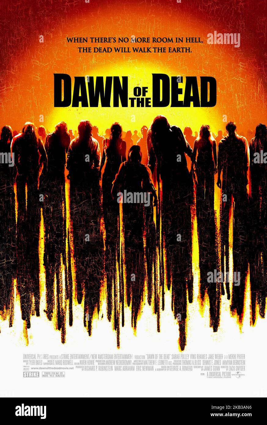 DAWN OF THE DEAD, FILM POSTER, 2004 Stock Photo