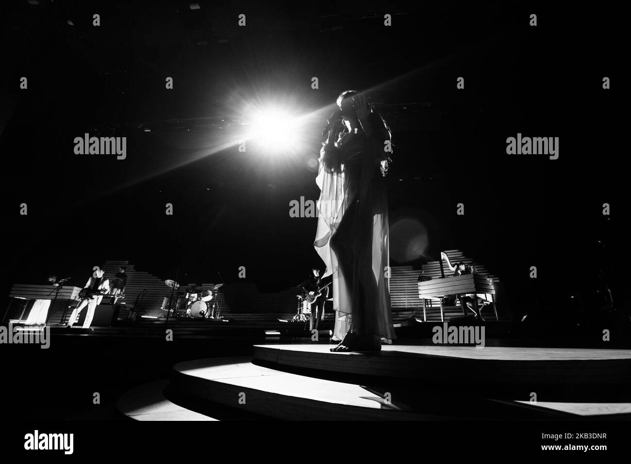 Florence Welch of the british indie rock band Florence And The Machine, performs live on stage