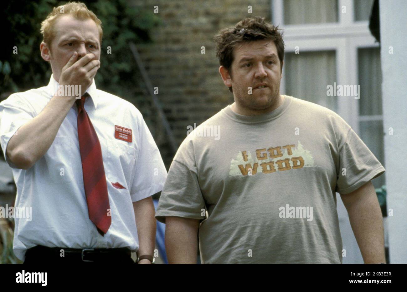 SHAUN OF THE DEAD, SIMON PEGG, NICK FROST, 2004 Stock Photo Alamy
