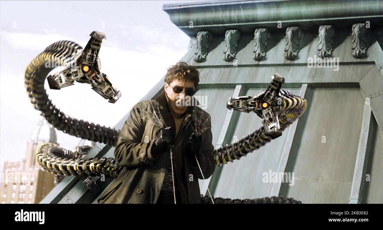 SPIDER-MAN 2, ALFRED MOLINA, 2004 Stock Photo