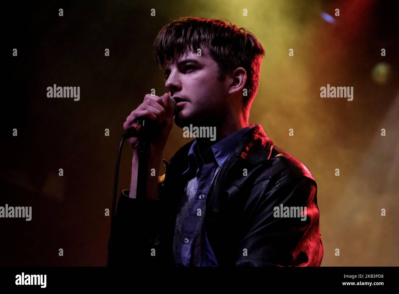 Grian Chatten lead singer of Fontaines DC performs live at London's O2