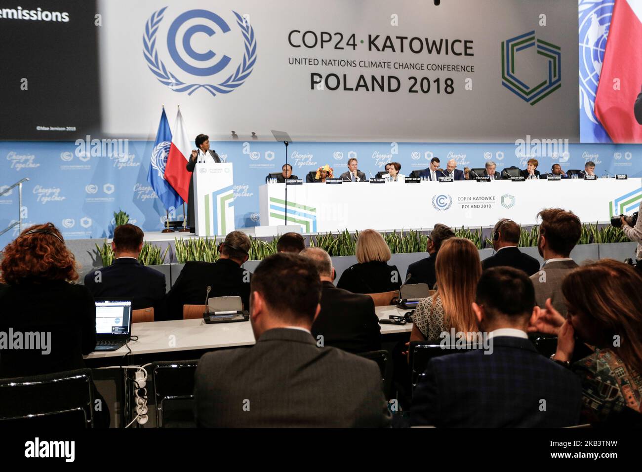 Audience listens to the speakers of the high level panel during the