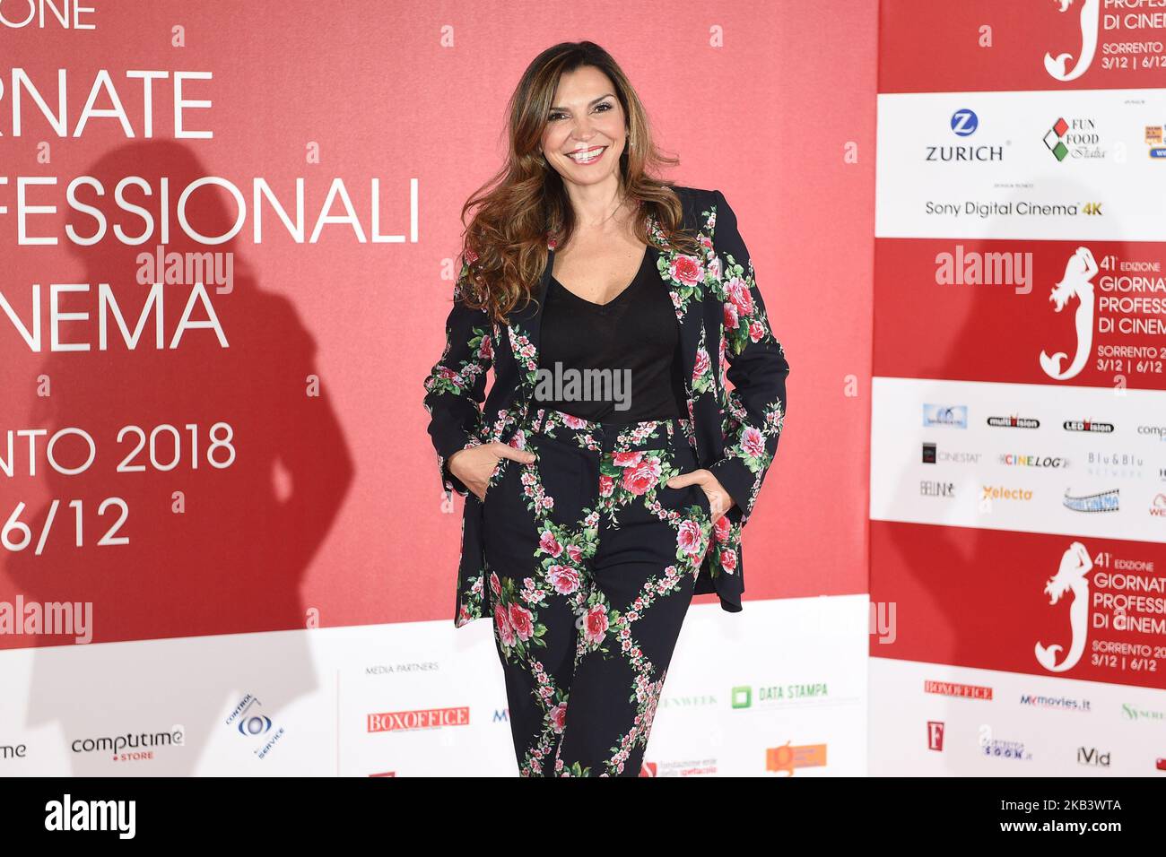 Maria Pia Calzone attends a photocall during the 41th Giornate Professionali del Cinema Sorrento Italy on 5 December 2018. (Photo Franco Romano/NurPhoto) Stock Photo