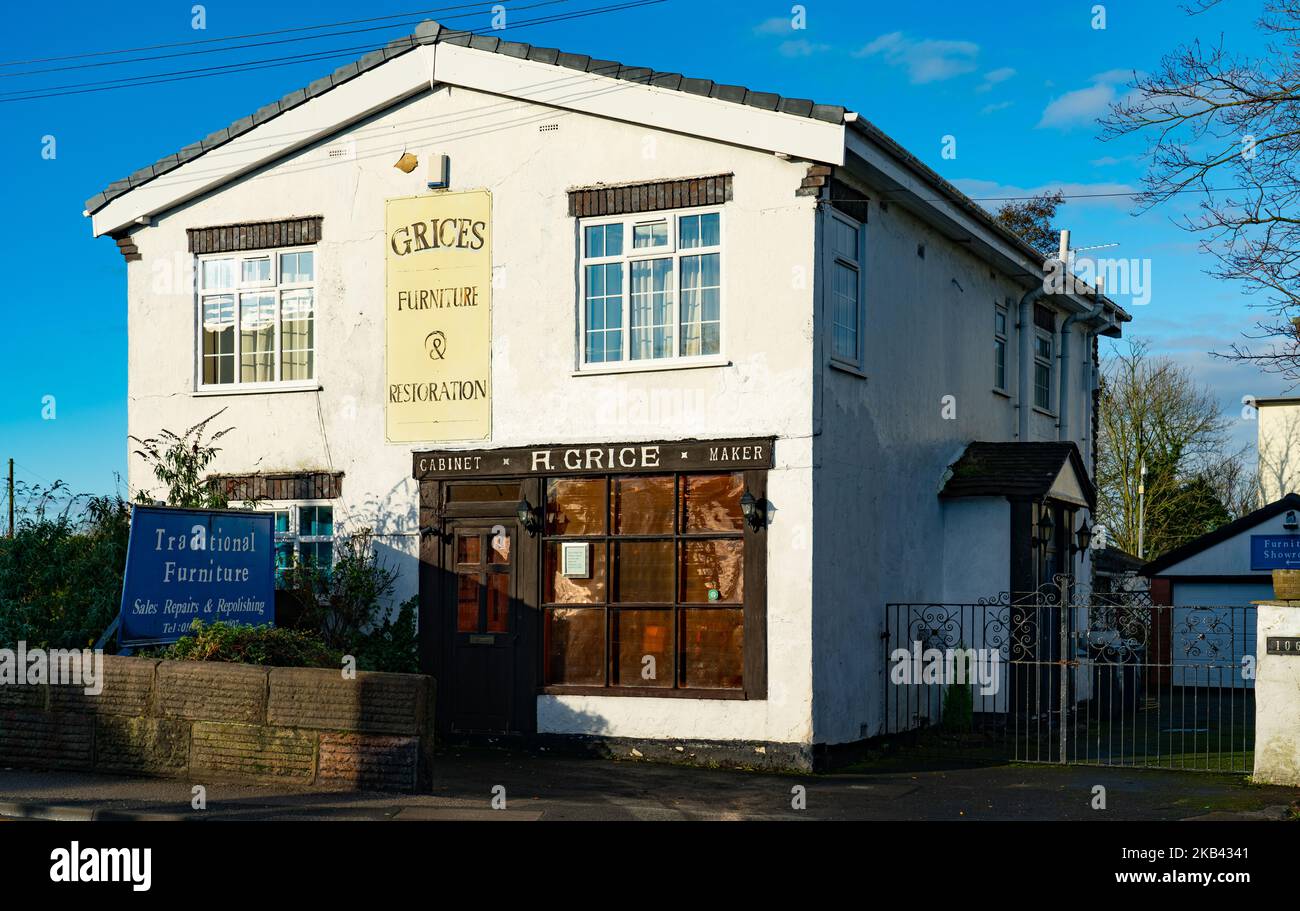 Grice's Furniture Shop, Aughton Street, Ormskirk, Lancashire. Taken in