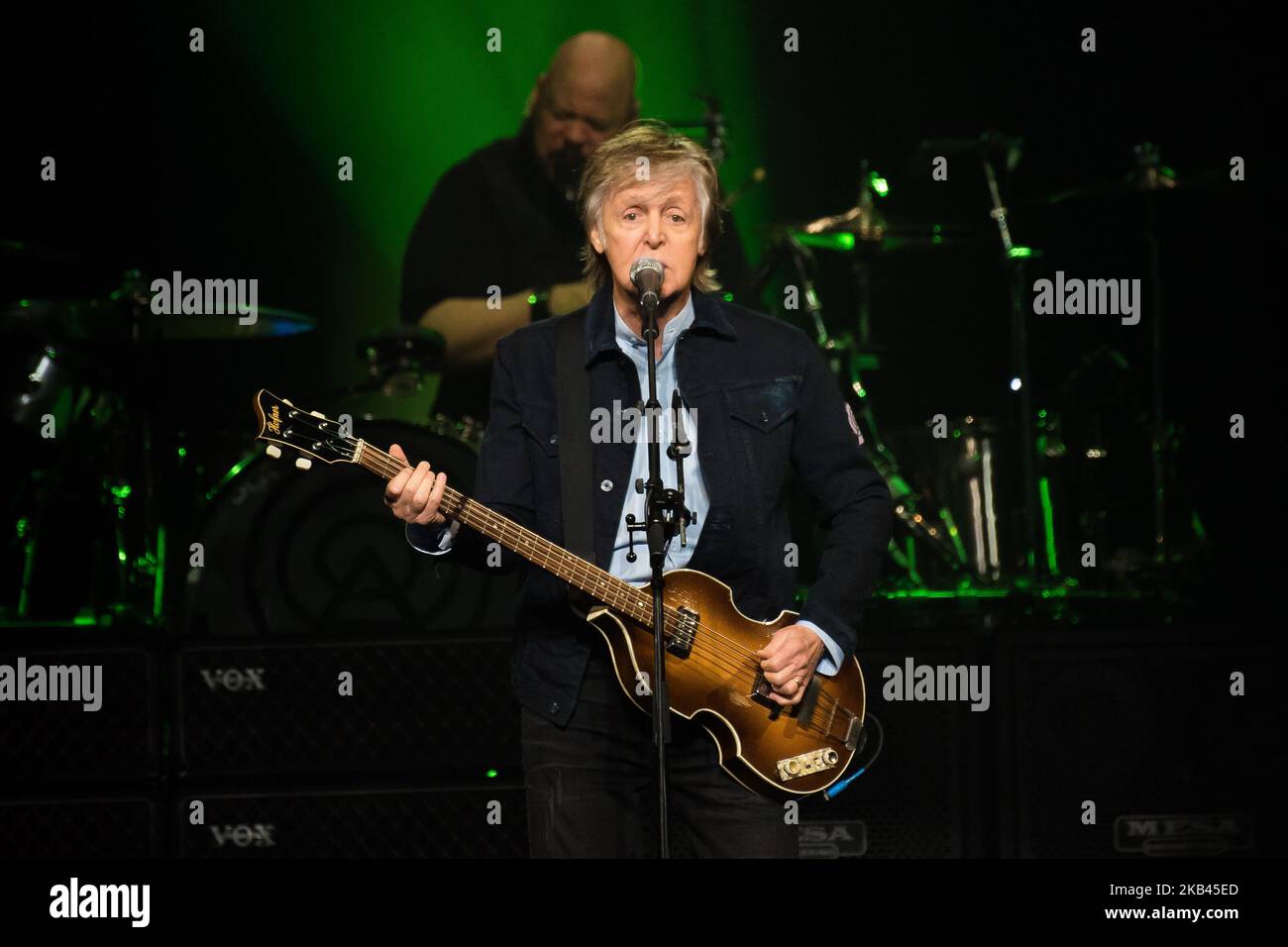British iconic musician Paul McCartney performs live on stage at The O2 ...