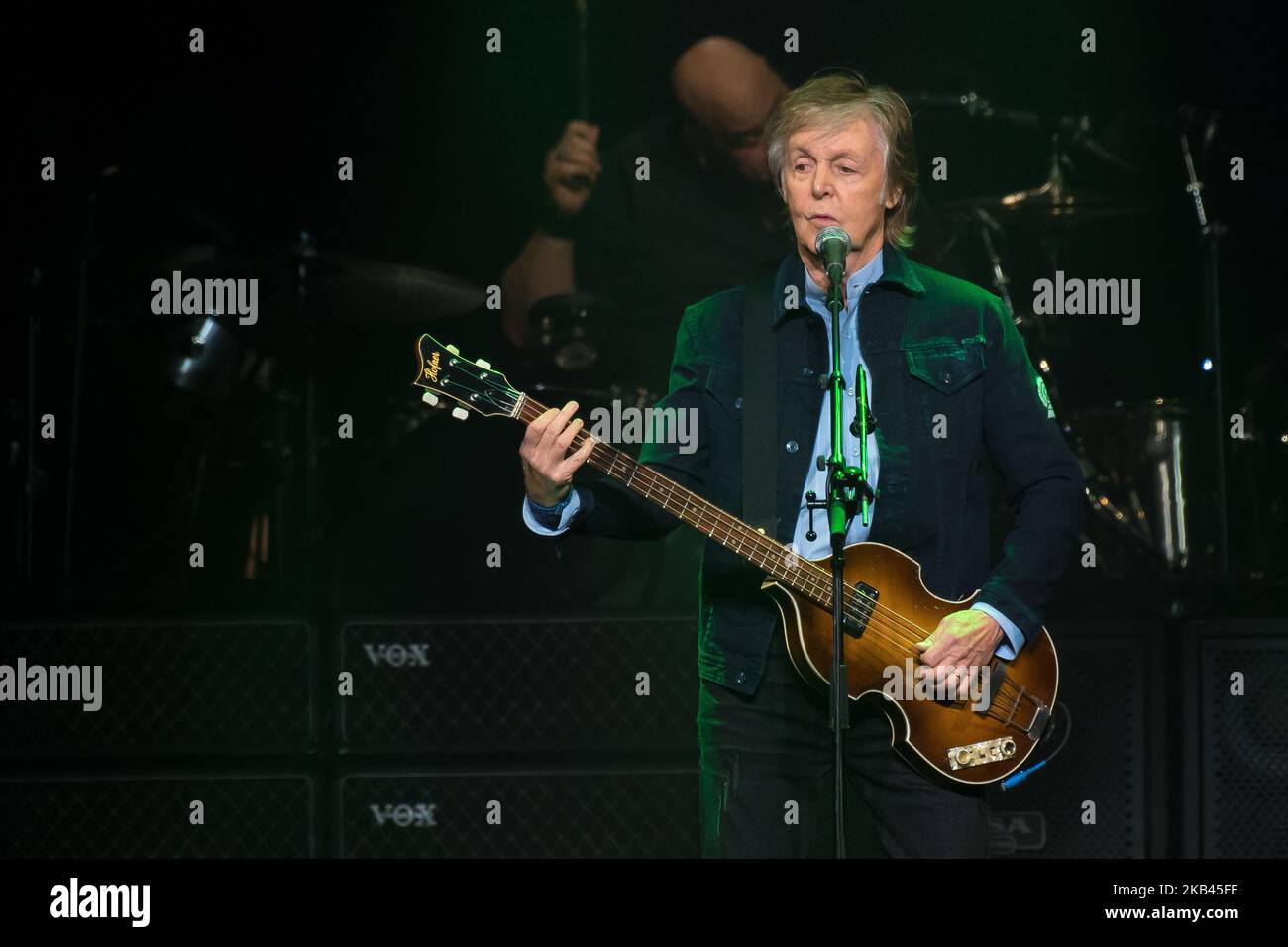 British iconic musician Paul McCartney performs live on stage at The O2 ...