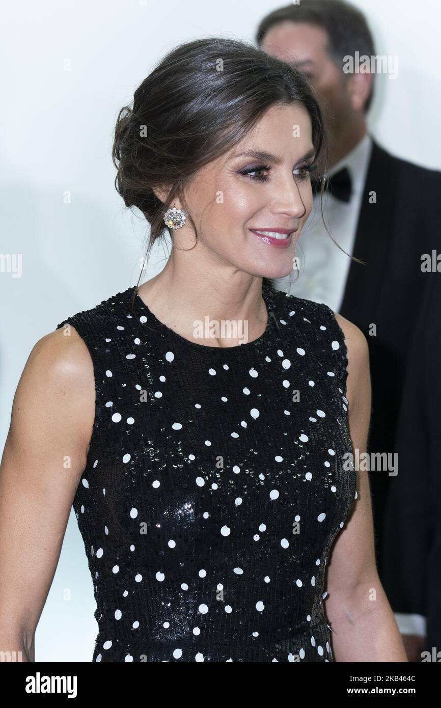 Queen Letizia during the International Journalist Awards of ABC in Madrid, Spain, 17 December 2018 (Photo by Oscar Gonzalez/NurPhoto) Stock Photo