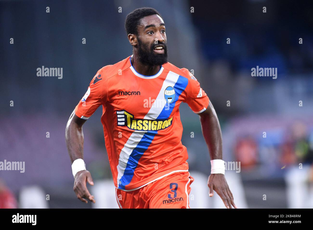 Johan Djourou of Spal during the Serie A TIM match between SSC Napoli and Spal at Stadio San Paolo Naples Italy on 22 December 2018. (Photo Franco Romano) Stock Photo