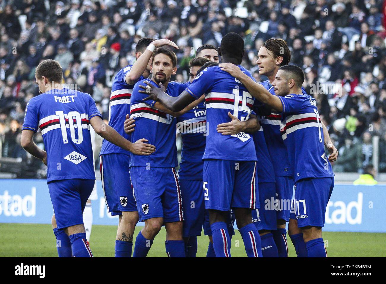 Quagliarella's Match-Worn Armband Genoa vs Sampdoria 2018 -  #UnRossoAllaViolenza - Signed - CharityStars